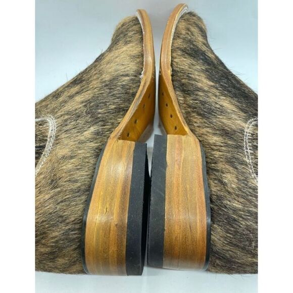 New Jordan Page Women's Western Ankle Boots Size 9.5 Hair-on-Hide Square Toe - Picture 6 of 12